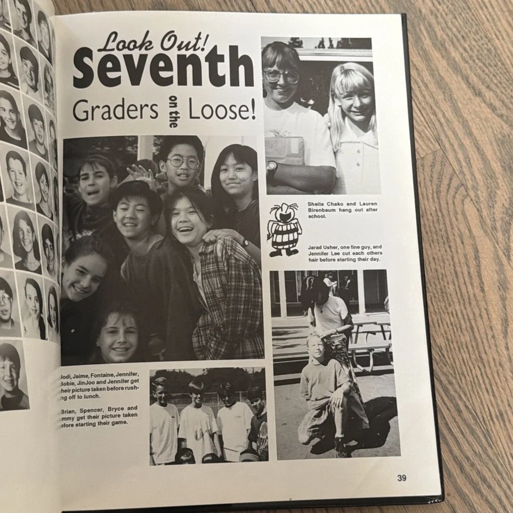 ORIGINAL 1995 REDWOOD MIDDLE SCHOOL YEARBOOK/ANNUAL/JOURNAL/SARATOGA, CALIFORNIA